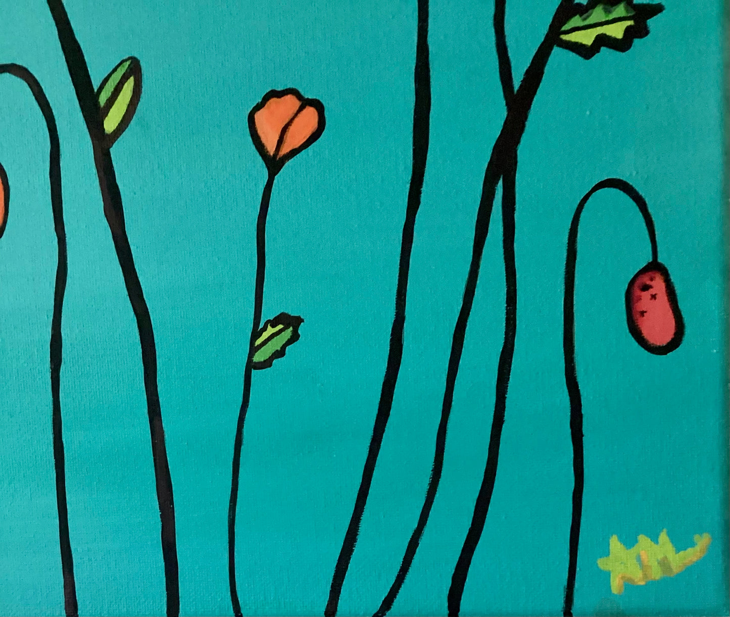 Original Canvas “Funky Flower Garden”