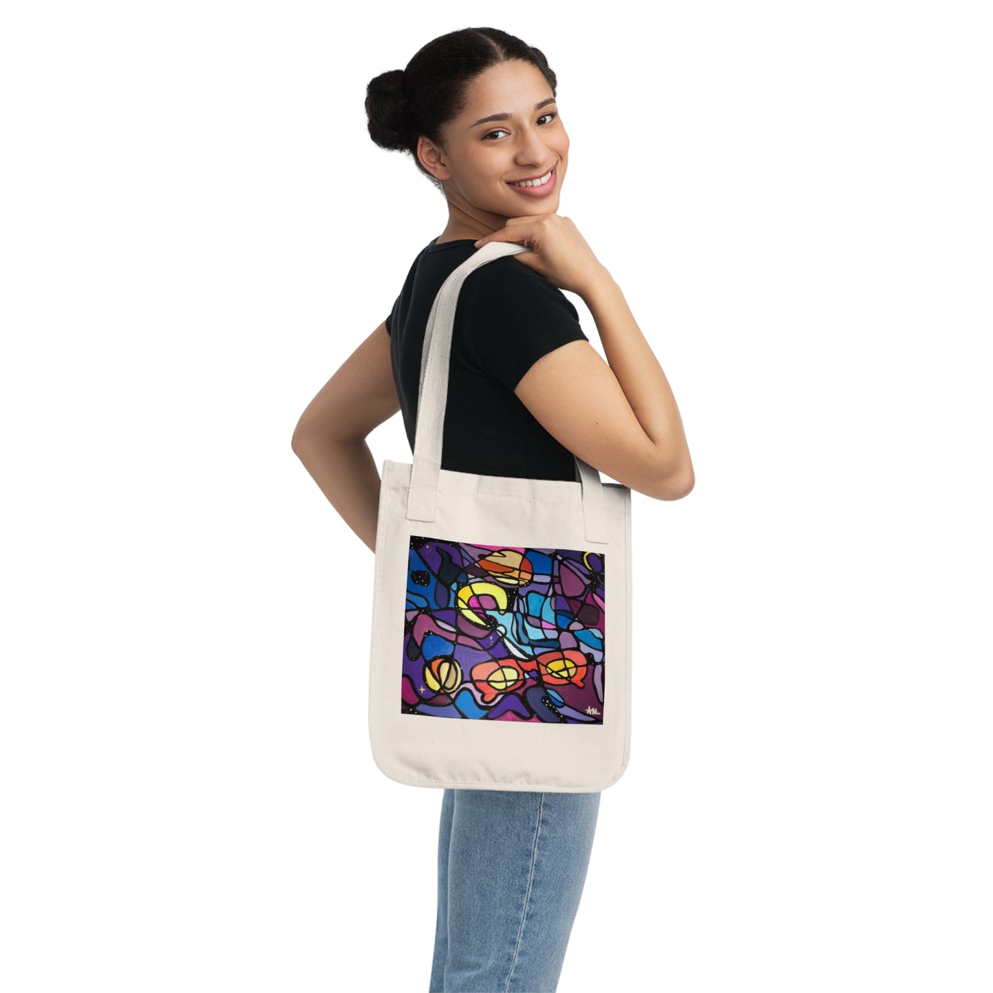 “ Star Dust” Organic Canvas Tote Bag