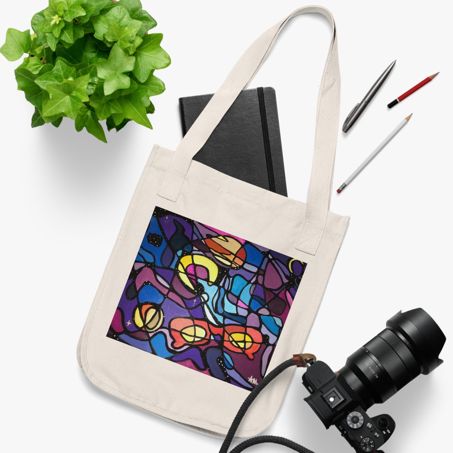 “ Star Dust” Organic Canvas Tote Bag